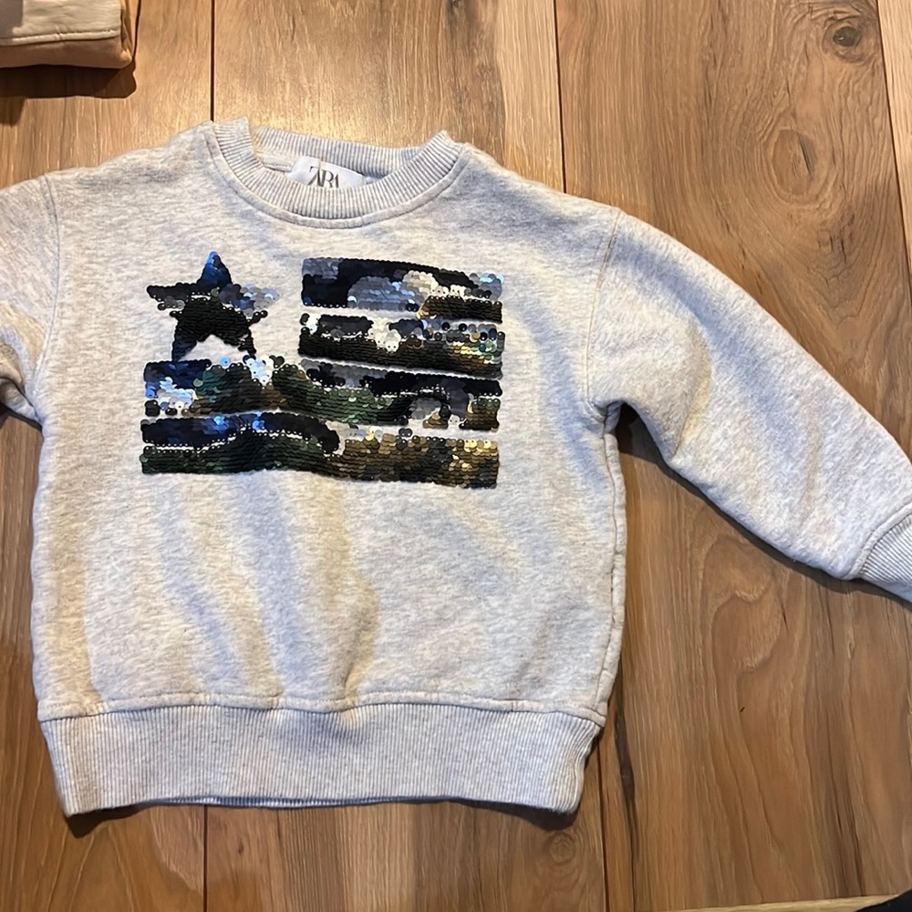 Zara flag sweatshirt
